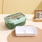 Custom Logo PP and Stainless Steel Divided Lunch Box