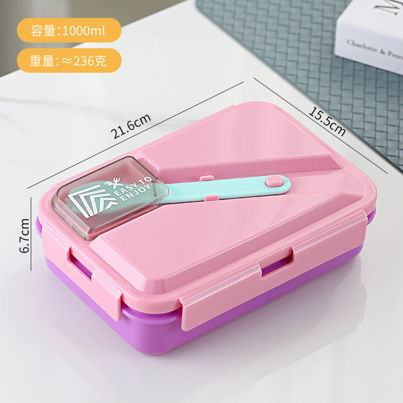 Custom Logo PP and Stainless Steel Divided Lunch Box