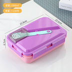 Custom Logo PP and Stainless Steel Divided Lunch Box