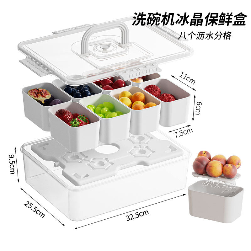 Custom Logo Divided Fruit and Salad Storage Box