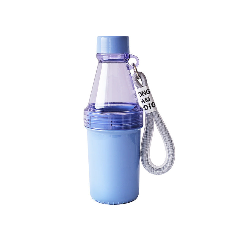 Modular Two-Section Plastic Sports Water Bottle
