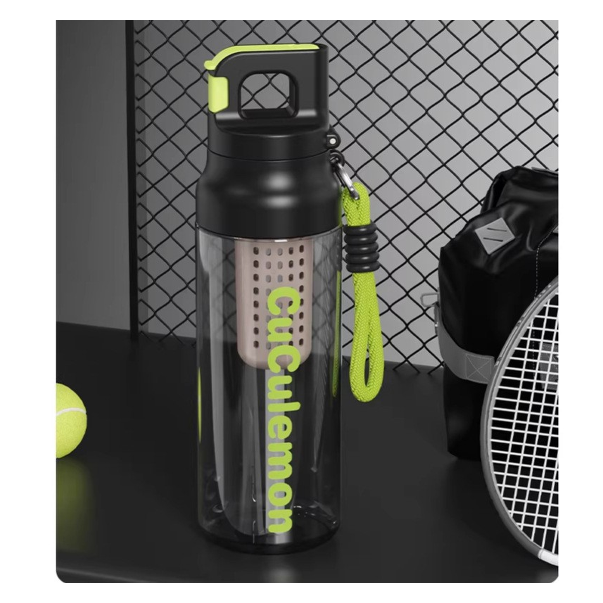 Large-Capacity Tritan One-Touch Sports Water Bottle