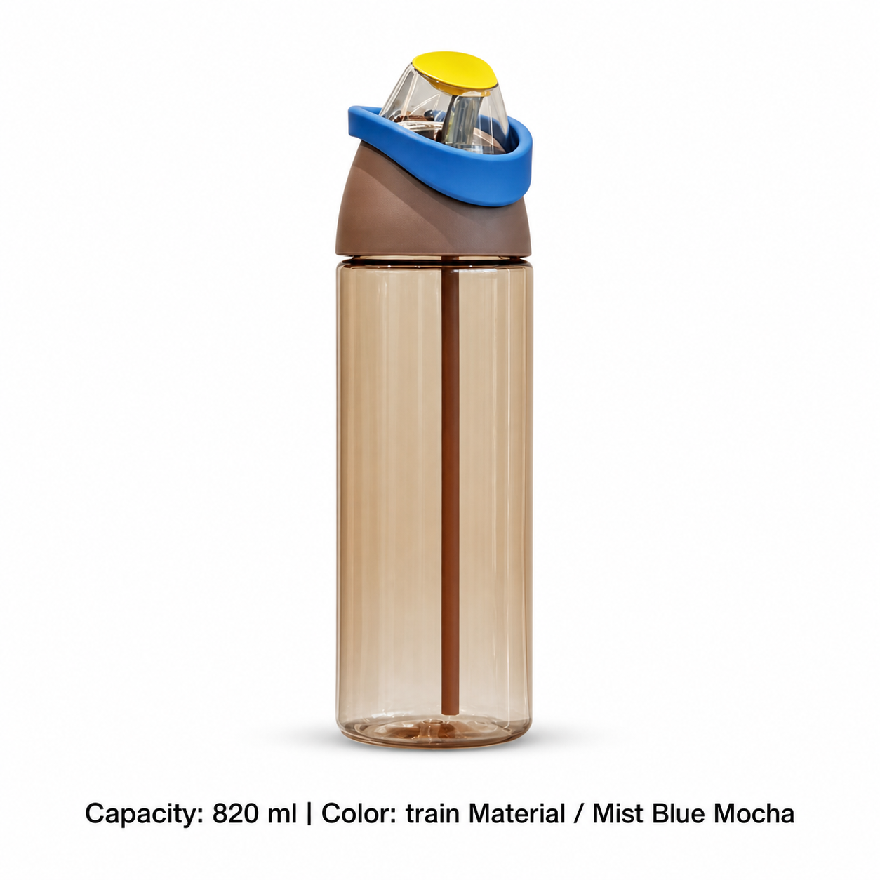 Dual-Drink Sports Water Bottle — 820 ml / train Material / Mist Blue Mocha