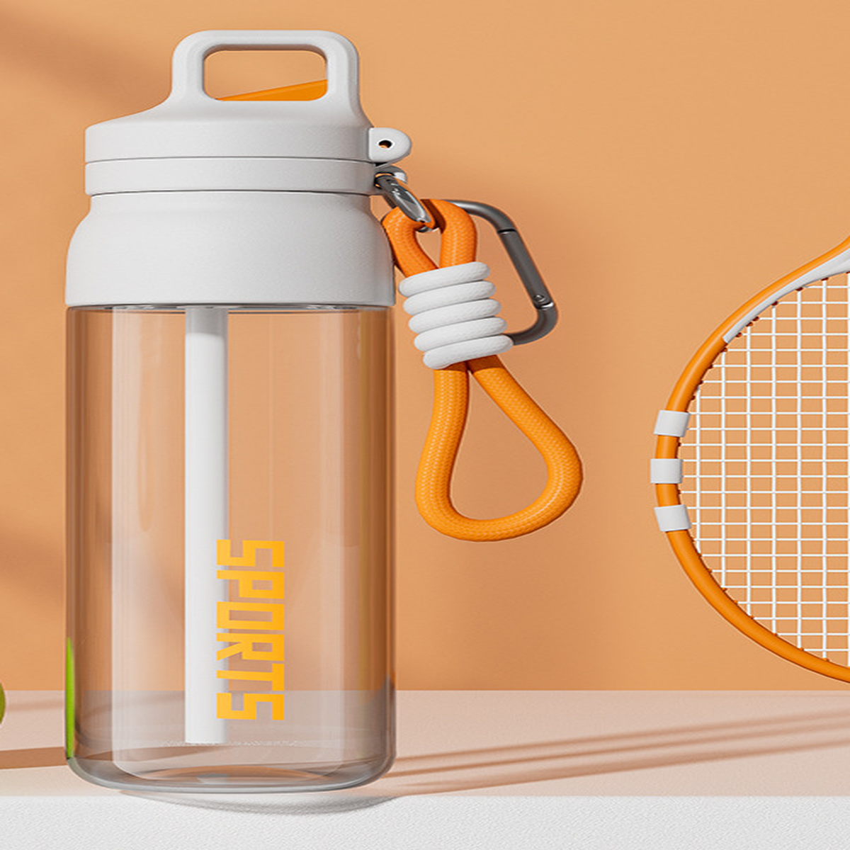 Large-Capacity Dual-Drink Tritan Sports Bottle
