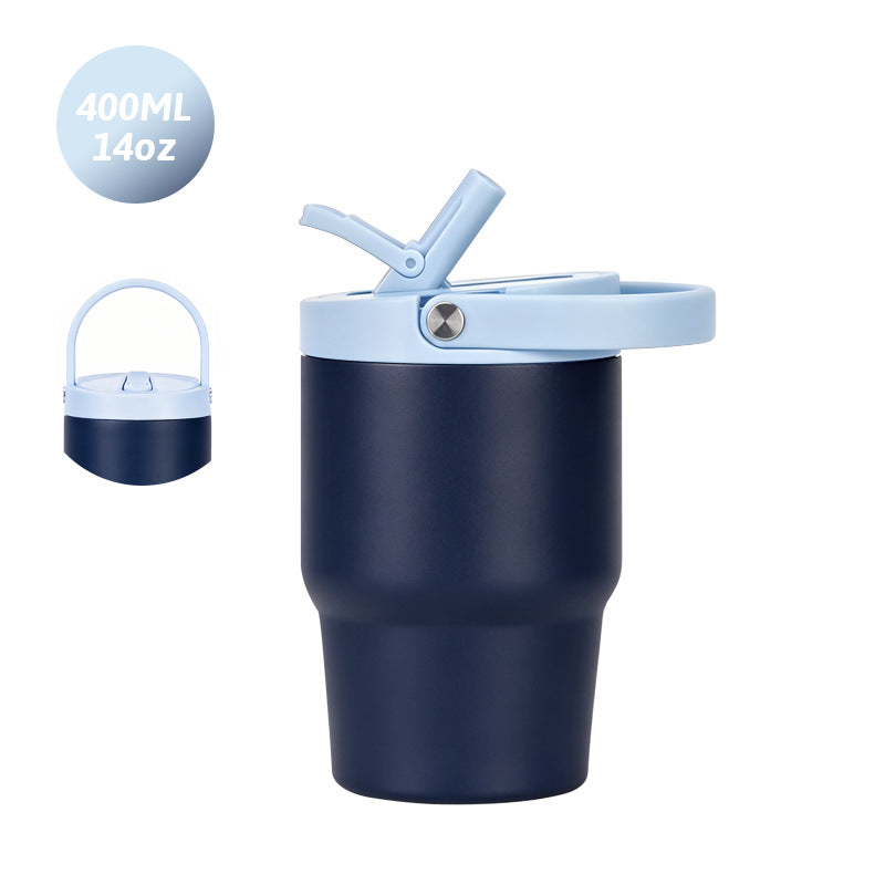 Custom 14oz Folding-Spout Stainless Steel Insulated Car Tumbler
