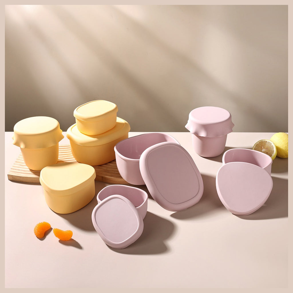 food-grade-silicone-leakproof-lunch-box source-proven open and closed group view