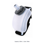Food-Grade Silicone Wrist Sports Water Bottle — 200ml / White
