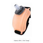 Food-Grade Silicone Wrist Sports Water Bottle — 200ml / Orange