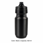 Large-Capacity Squeeze Cycling Bottle — 620 ml / Black