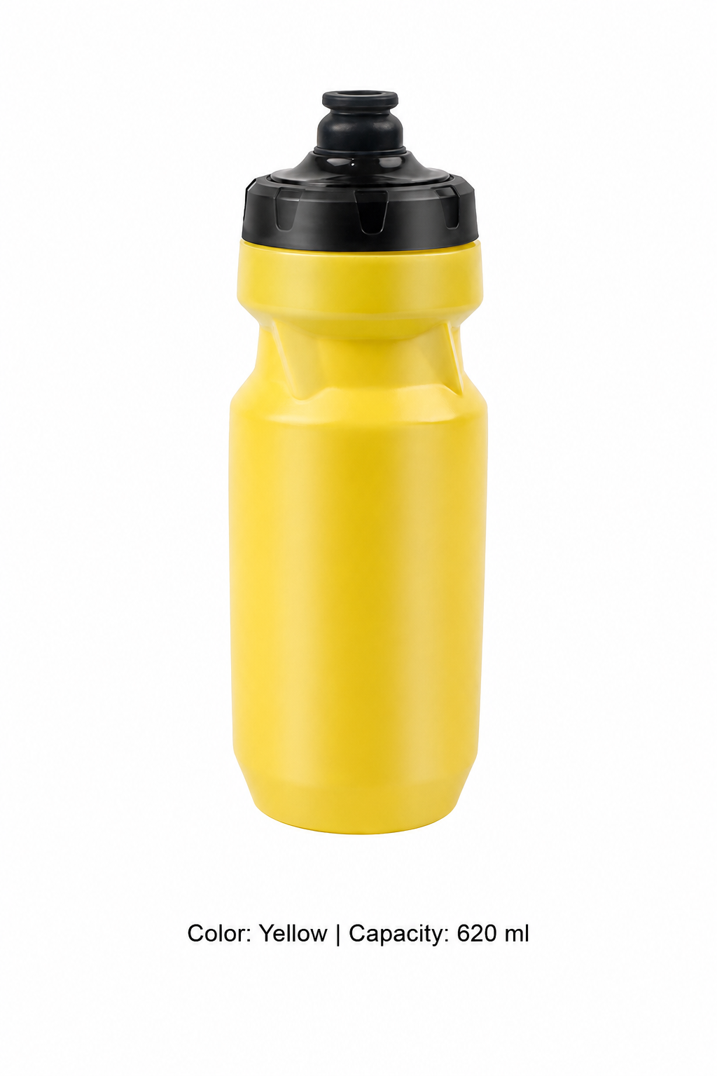 Large-Capacity Squeeze Cycling Bottle — 620 ml / Yellow