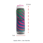 Large-Capacity Squeeze Cycling Water Bottle — 900ml / Rose Red