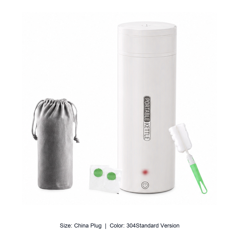 Portable Stainless Steel Electric Heating Travel Cup — China Plug / 304Standard Version