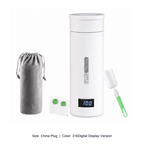 Portable Stainless Steel Electric Heating Travel Cup — China Plug / 316Digital Display Version