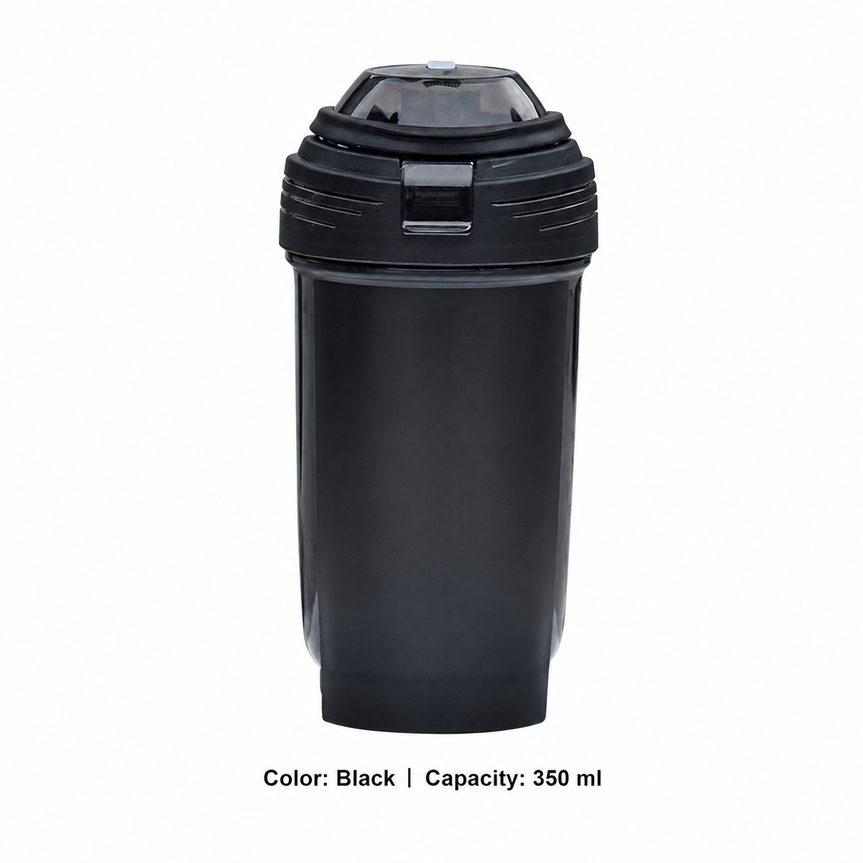 PP Fitness Shaker Bottle — 350ml / Black