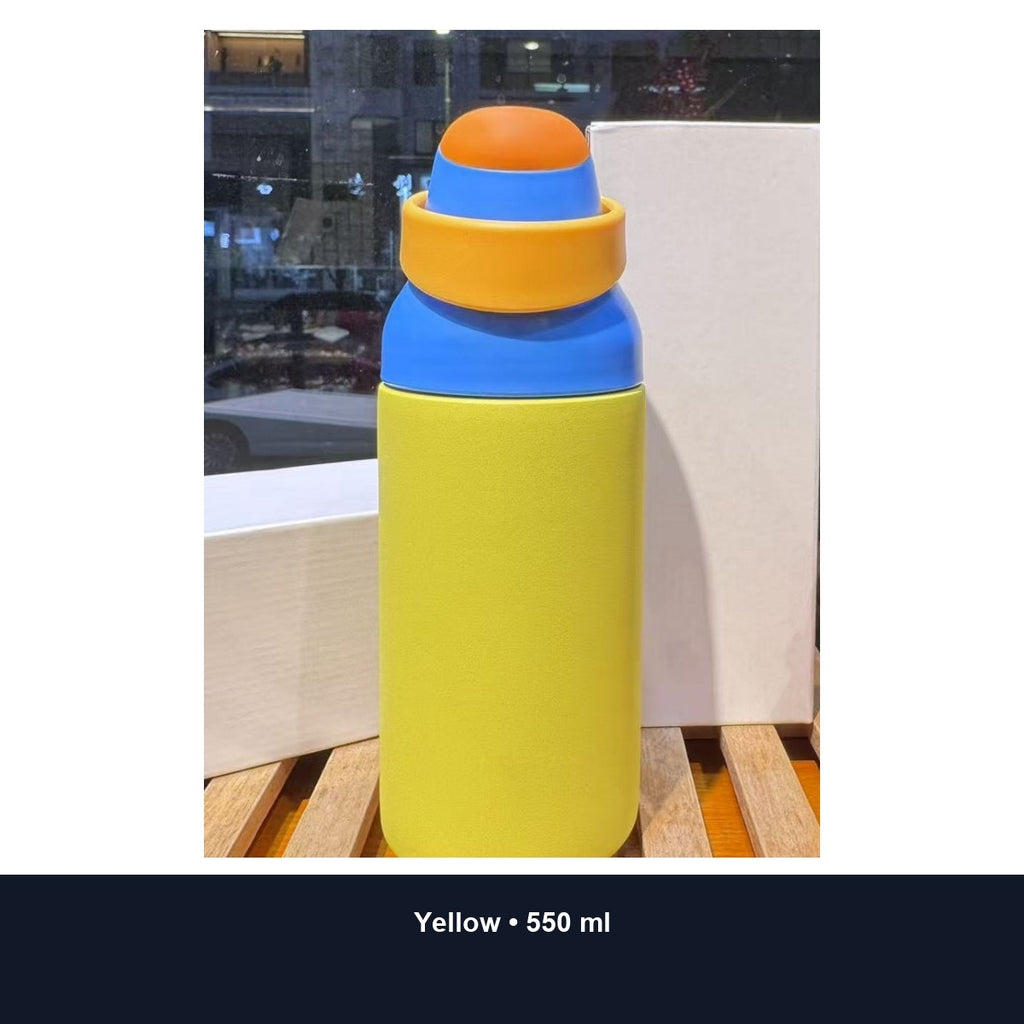 Custom 550ml Dopamine 316 Stainless Steel Straw Bottle