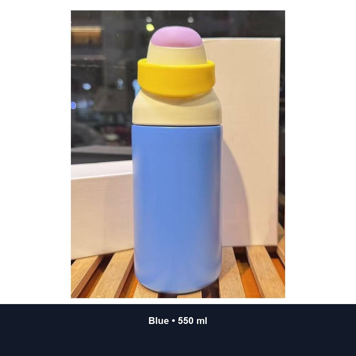 Custom 550ml Dopamine 316 Stainless Steel Straw Bottle