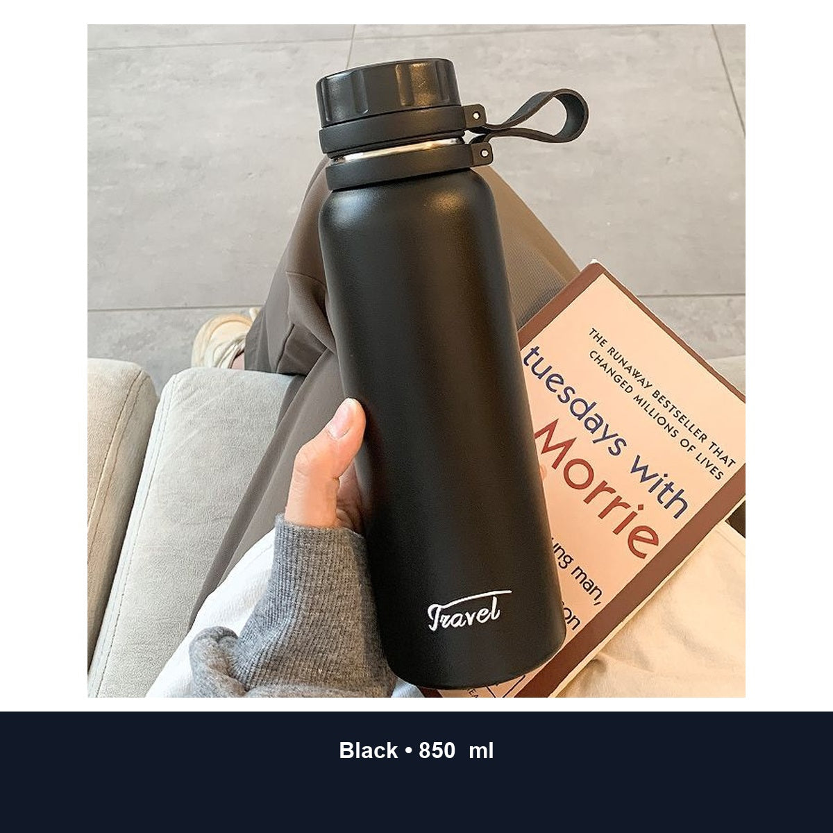 Custom 650ml–1000ml Stainless Steel Tea-Infuser Insulated Bottle