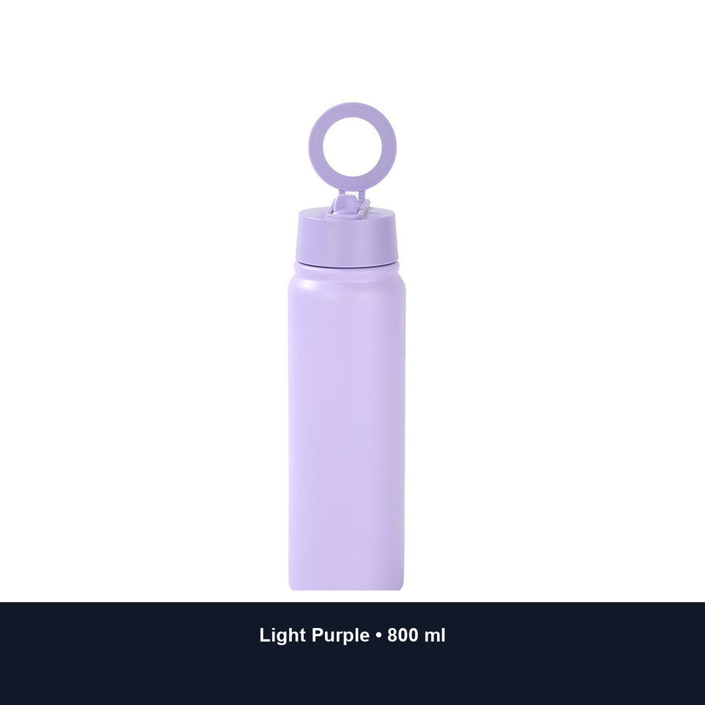 Custom 350ml–1000ml Magnetic Phone-Stand Stainless Steel Bottle