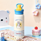 Cartoon Kids' 316 Stainless Steel Insulated Straw Bottle