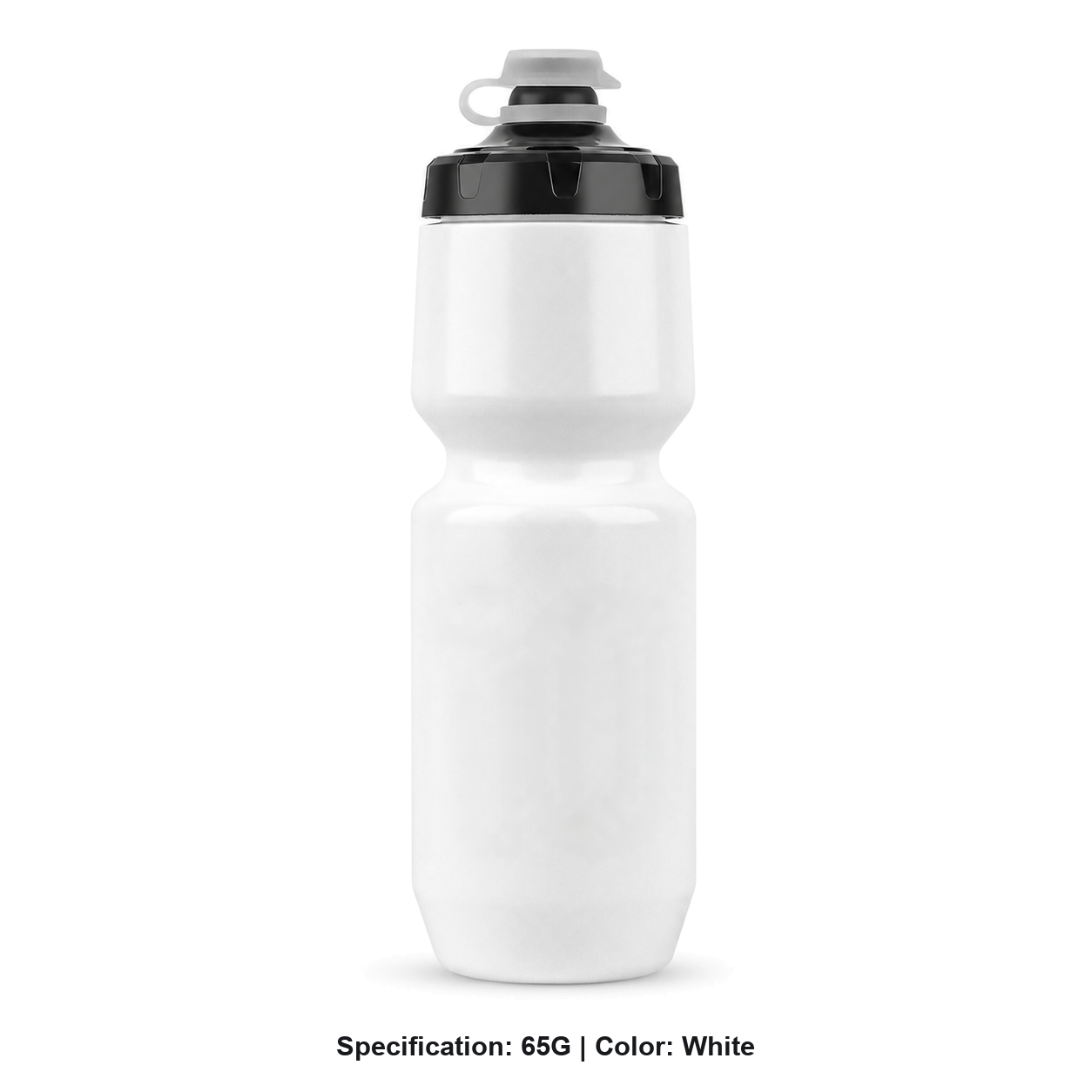 Squeeze Sports Water Bottle — 65G / White