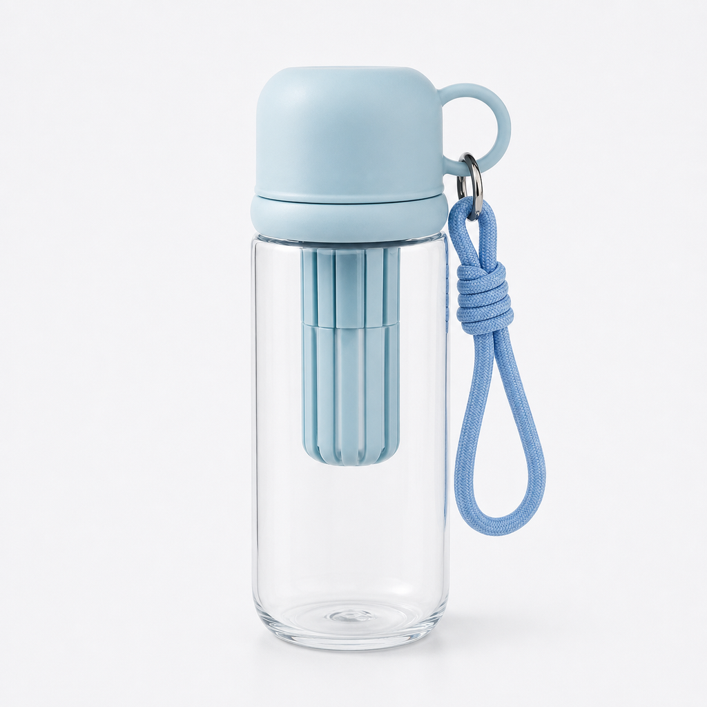Tritan Dual-Drink Bottle with Tea Chamber gallery view 1