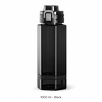 Tritan Large-Capacity Sports Bottle — 1000 ml / Black